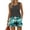 Dark Gray, variant on Sunset Palm Print Co-ord Set for Women, Sleeveless Scoop Neck Cami Top & Elastic Waist Shorts with Pockets - Summer Beach Vacation Loungewear Pink XL