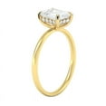 thumbnail image 4 of Cora Jewellery 4.00CT Emerald Cut Moissanite Hidden Halo Solitaire Engagement Ring for Women, 10K Yellow Gold, 4 of 5