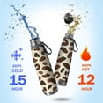 thumbnail image 2 of Leopard Print 29oz Stainless Steel Insulated Thermos with Tea Filter, 360° Printed Travel Bottle, Leakproof BPA-Free Flask with Anti-Slip Base, 304 Inner & 201 Outer, Vacuum Cup, 2 of 6
