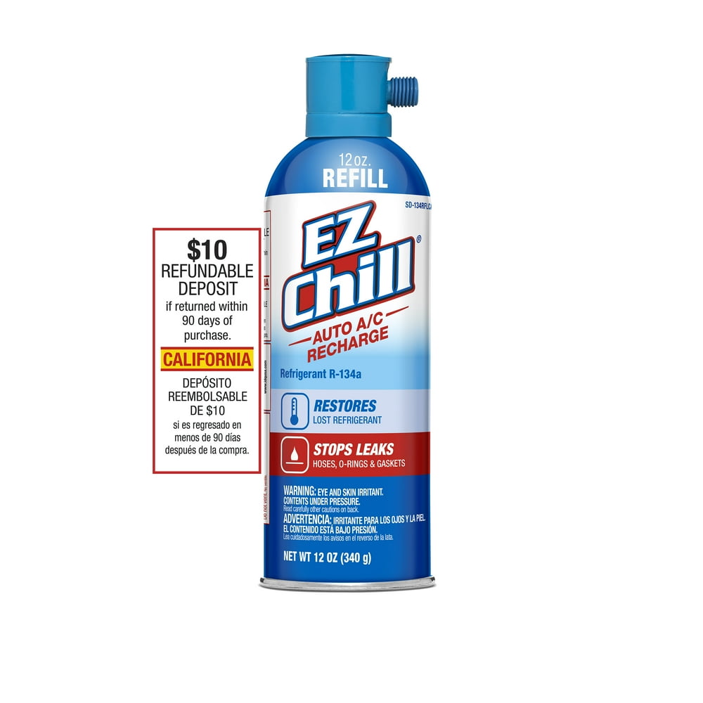 EZ ChillÂ® Refill R134a Refrigerant Plus Oil 12 oz. Can