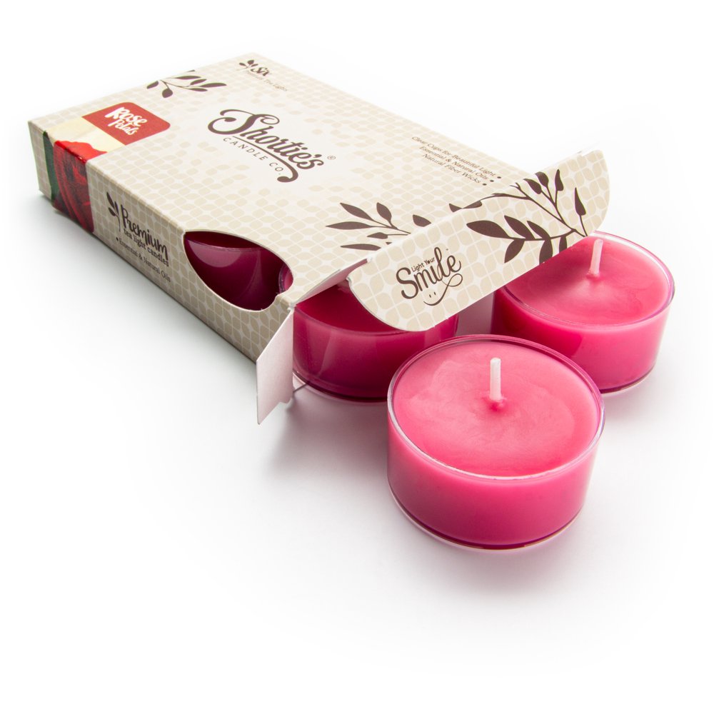Rose Petals Tealight Candles Highly Scented with Natural Oils 6