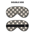 thumbnail image 2 of Uemuo Daisy Plaid Black Pattern Sleep Eye Mask - Light Blocking Sleep Mask Blocking Out Light Perfectly, Soft and Comfortable Night Eye Mask, Eye Blinder, 2 of 7