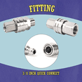 thumbnail image 4 of Pressure Washer Quick Connect Kit, 3/8inch Quick Connect Fittings, Stainless Steel Adapter Set, Female and Male Threads, 4 of 6