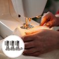 thumbnail image 4 of Miangastore 3 Pcs Seam Alignment Presser Foot Silver for Home Users and Crafters, 4 of 8