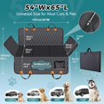 thumbnail image 5 of Chumajor Extensor de asiento trasero para perros, soporta 400 libras, funda impermeable para asiento de coche para perros, parte inferior dura, desmontable, 600D resistente a los arañazos, antidesliza, 5 of 5