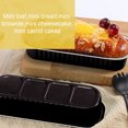 thumbnail image 3 of Mini Loaf Baking Pans with Lids and Spoons (50 Pack, 6.8oz) Rectangle Muffin Baking Tins Containers - Cupcake Containers Wrappers Cheesecake Creme Brulee Ramekins - Black, 3 of 12