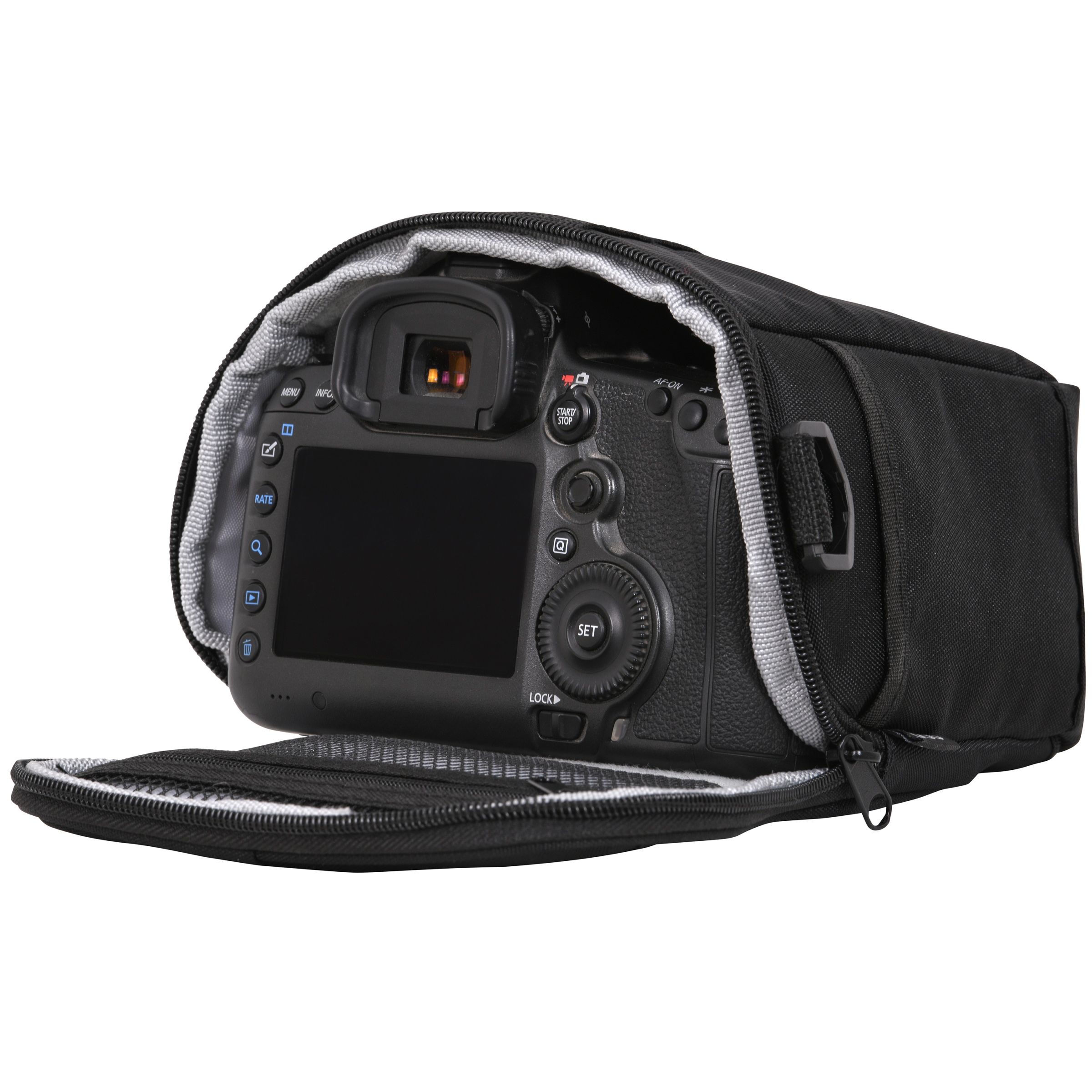 Onn SLR Basic Camera Carrying Case with Strap, 7x6x3.5 Inch