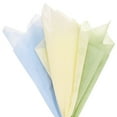 thumbnail image 1 of Uxcell Papel de Envoltura de Algodón Coreano de 60 Hojas, Papel Floral para Envolver Ramos y Empaquetar Regalos, Verde, Azul Claro, Beige, 1 of 1