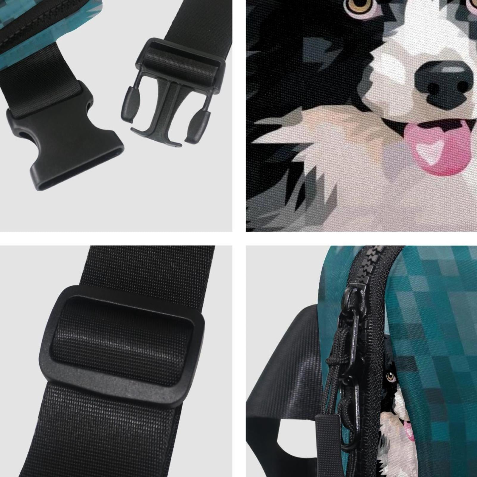 Pixel dog Running Belt Fanny Packs Waist Packs with Extension Strap Unisex Lightweight Adjustable