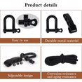 thumbnail image 4 of Pulsera Paracord, Se Utilizan 10 Hebillas De Grillete Para Hacer Pulseras De Supervivencia, La Pulsera De Supervivencia Ajustable Es Muy Adecuada Para Caminatas, Acampadas Y Wi, 4 of 5