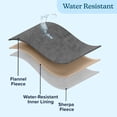 thumbnail image 4 of Manta para perros PETMAKER reversible Sherpa 150x200 cm gris, 4 of 9
