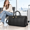 Black-Snake Skin Pattern, variant on Large Rolling Duffle Bag with Wheels, Black Snake Skin Pattern, Carry-On Size for Travel, Gym, Sports