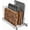 12.5" W X 21" D, variant on Pull-out storage rack for baking utensils, cutting boards, and trays, with adjustable dividers - heavy-duty, lifetime limited warranty - suitable for tight cabinet spaces.