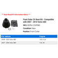 thumbnail image 2 of Front Outer CV Boot Kit - Compatible with 2007 - 2010 Volvo S80 2008 2009, 2 of 2