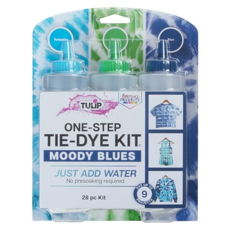 Tulip One-Step Tie-Dye 3 Color Kit, Moody Blues, DIY Tie Dye