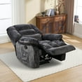 thumbnail image 2 of Bonzy Home Recliner Chair with Massage and Heat Overstuffed Fabric Metal frame Manual Reclining Chair Sofa for Living Room, 2 of 7