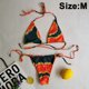 thumbnail image 2 of Trajes de baño de 2 piezas para mujer Halter Triángulo Lazo Lado Bikini Trajes de baño, 2 of 5