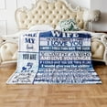 thumbnail image 4 of Personalized Throw Blanket to My Wife from Husband, Ultra-Soft Micro Flannel, Mother's Day Christmas Birthday Valentine's Day Gifts for Wife, 4 of 5
