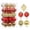 D, variant on 30 Pcs Christmas Ornaments Sets 2.36in Christmas Ball Decoration Shatterproof Christmas Tree Ornaments Painted Xmas Balls Bulbs for Holiday Wedding Party Christmas Tree Decoration