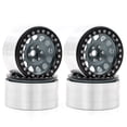 thumbnail image 1 of Aluminum Alloy Wheel Rims (4pcs) for 1/8 1/10 RC Cars - 2.2 Inch, 65mm OD x 36mm Width, 12mm Hex, Titanium Color - Compatible with Trax4, Trax6, Scx10, Rr10, Wraith, Yeti - Replacement Parts, 1 of 6