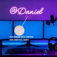 thumbnail image 2 of UPONRAY "@" Single-line Custom Neon Signs, Customizable USB-Powered & Dimmable LED Neon Light, Stylish Wall Decor for Bedroom, Home, Lover, Friend, Green, 16 inch/7 Letters, 2 of 6