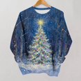 thumbnail image 6 of Purcolt Women's Christmas Sweatshirt Casual Crew Neck Loose Fit Long Sleeve Pullover Tops Ladies Fall Fashion Comfort Sweaters Outfits, 6 of 7
