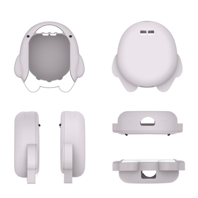 Adecuado para funda protectora de silicona para la máquina de juego electrónica Tuo Ma Gezi Tamagotchi Uni para mascotas Carto Shark