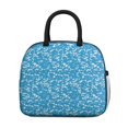 thumbnail image 2 of Insulated Lunch Bag for Women, Floral Print Oxford Fabric Lunch Box, Leakproof Thermal Cooler Tote for Work, School & Picnic, Camo, Camouflage Print, 2 of 5