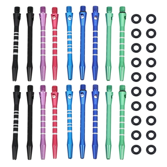 CATIEBYE Aluminum Dart Shafts for Steel Tip Darts, and Easy to Install, Assorted Colors, 1 Set