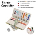 thumbnail image 3 of GAEKEAO Womens Wallet Slim Thin RFID Blocking Bifold Floral Vegan Leather Card Holder Large Capacity Wallet with Zipper Pocket, 3 of 6