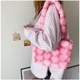 thumbnail image 6 of LinYooLi Y2K Fuzzy Tote Bag Women Pink Love Hearts Fuzzy Tote Bag Y2K Furry Tote Bag Handbag Soft Plush Winter Y2K Accessories, 6 of 6