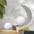 thumbnail image 3 of 2 Pcs Gazing Ball 2.5 Inch 63mm Reflective Sphere Polished Hollow Ball Bright White, 3 of 7