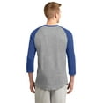 thumbnail image 2 of Sport-Tek Colorblock Raglan Jersey-XL (Heather Grey/Royal), 2 of 2