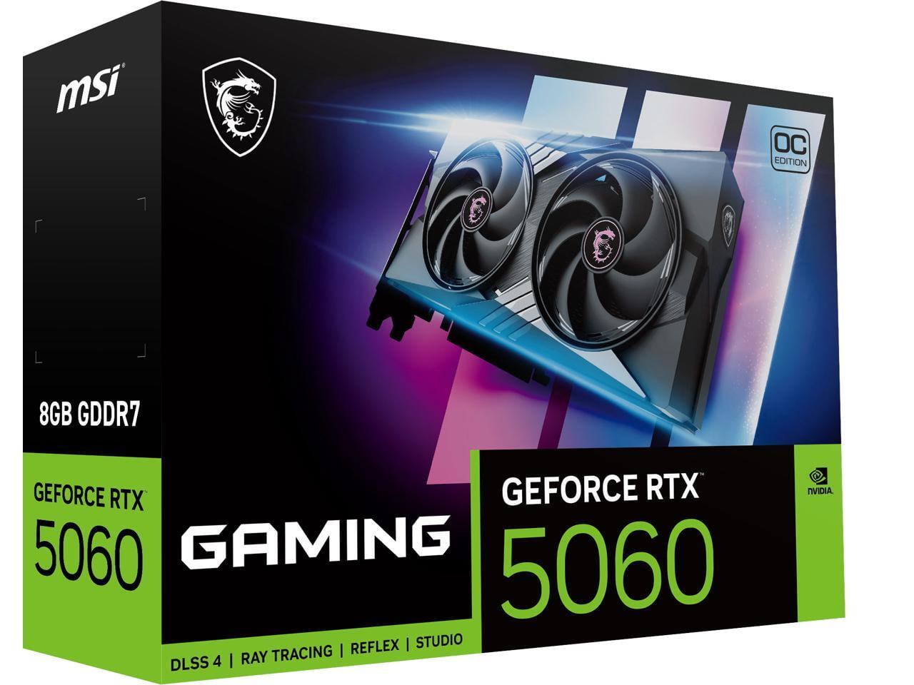 MSI NVIDIA GeForce RTX 5060 Graphic Card - 8 GB GDDR7 - 7680 x