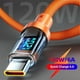 thumbnail image 3 of 120W Quick Charging Data Wire Type-C Real Time Power Digital Display On LED Screen Mobile Phone Power Charging Cable, 3 of 11
