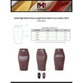 thumbnail image 2 of MixMatchy Women's Solid High Waist Knee Length Back Split Faux Leather Skirt, 2 of 4