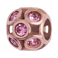 thumbnail image 1 of Charm para Pulsera LuckyLy, Dije de Bolita, Acero Inoxidable y Zirconia Cúbica, Modelo Fabi rosa UNITALLA, 1 of 8