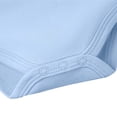 thumbnail image 6 of Kids Long Sleeve Kimono Bodysuit 100% Cotton Easy Snap Closure Wrap Romper Light Blue Newborn Essentials Kids Boy Clothes 0-24 Months,Size 6-9 Months, 6 of 6