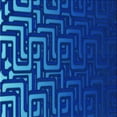thumbnail image 1 of Ahgly Company Indoor Square Patterned Neon Blue Area Rugs, 5' Square, 1 of 6