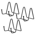 thumbnail image 1 of Unique Bargains 3Pack 3Inch Plate Stand for Display Iron Easel Plate Holder for Photo Black, 1 of 5