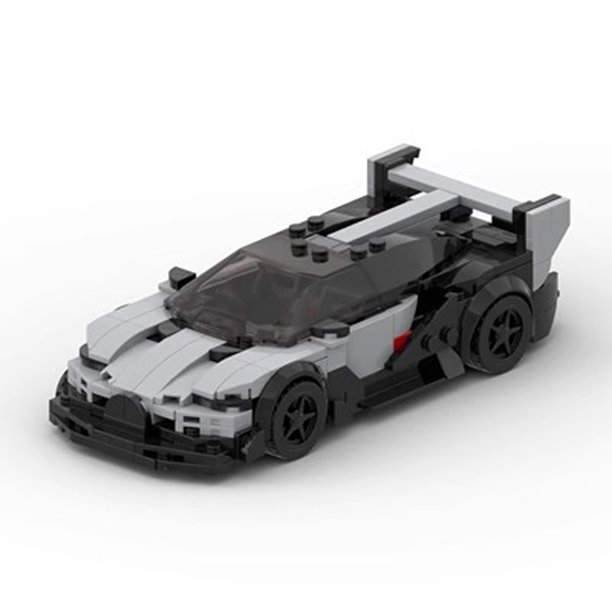 MOC Speed Series Bugatti Bolide Vision GT Hypercar Construcción Kit, Diseño de carrocería ancha de 8 Stud con cabina detallada para constructores avanzados y coleccionistas de coches deportivos