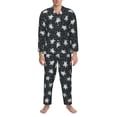 thumbnail image 3 of Balery Turtle Pijama para Hombre de Dos Piezas con Manga Larga, Conjunto de Dormir y Descanso Suave con Bolsillos-XX-Large, 3 of 7