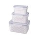 thumbnail image 2 of Caja de almacenamiento para conservación de alimentos en el frigorífico, caja de almacenamiento para frutas y verduras, organizador multiusos para el Como se describe, 2 of 10