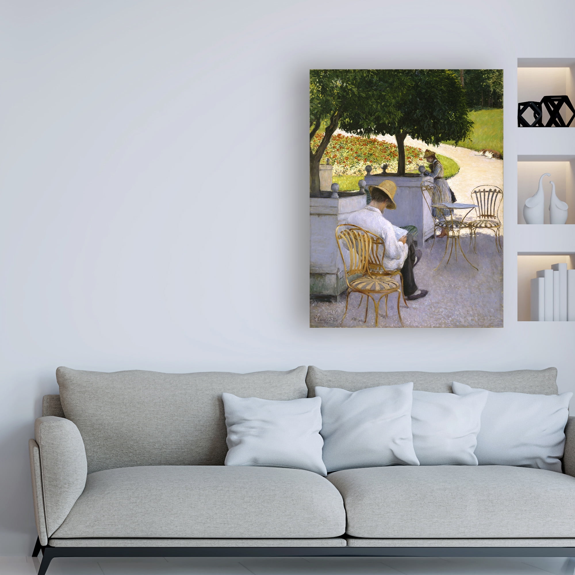 Trademark Fine Art 'The Orange Trees' Canvas Art by Gustave Caillebotte
