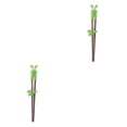thumbnail image 4 of sweethay 1 par de palillos para niños, suministros de cocina, juego de vajilla, palitos de aprendizaje antideslizantes para niños pequeños Type2 NO2, 4 of 6