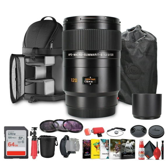Leica APO-Macro-Summarit-S 120mm f/2.5 Lens   Sling Backpack - Bundle