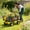Black, variant on GDF Studio Heavy Duty Garden Cart Truck with Inflatable Tires and Spacious Bed, Farming Dump Wagon Cart, Green