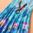 thumbnail image 5 of CHUANK Robe Arc-en-Ciel pour Bébés Filles Princesse Sans Manches Col Halter Tutu de Plage Robe d'Été, 5 of 5