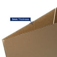 thumbnail image 2 of 50Pcs Thick 3mm Corrugated Cardboard Box in Kraft Paper Color, 12" x 6" x 6"（30.5x15.2x15.2cm）, 2 of 10