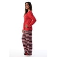 thumbnail image 3 of Just Love Ultra-Soft Womens Pajama Pant Set with Nightgown & Matching Socks  Luxurious Sleepwear (Wintry Mix Fairisle, 1X), 3 of 4